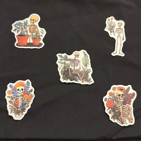 Other - Floral skull stickers/decals.